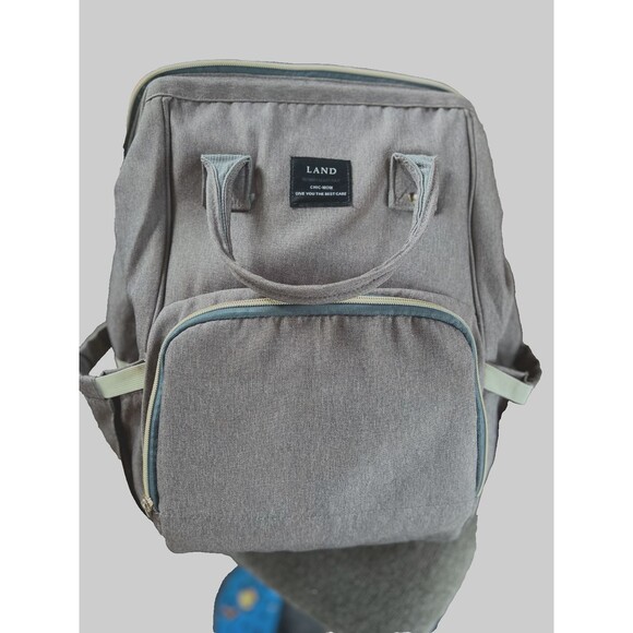 LAND MOMMY & BABY TRAVEL CANVAS TOTE-DIAPER BAG - Picture 1 of 7